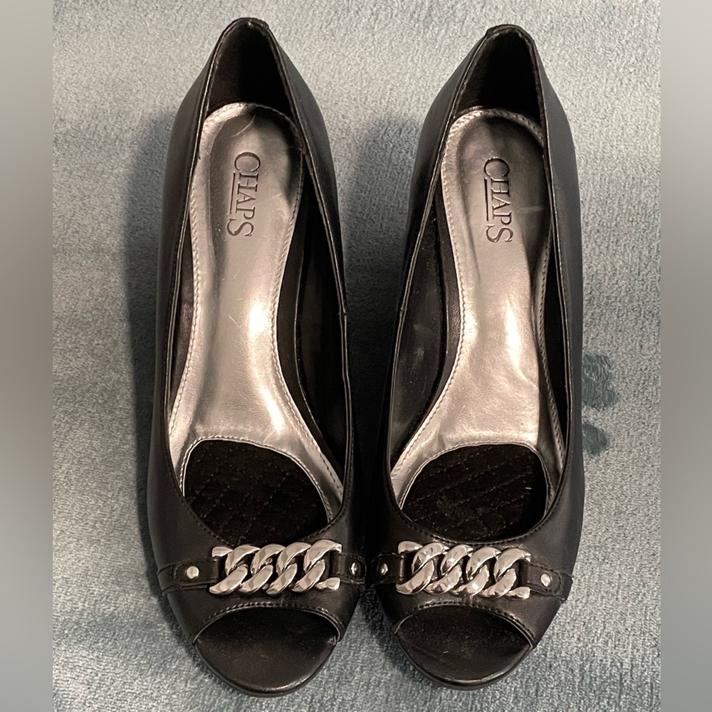 Chaps wedges, no platform size 9.5